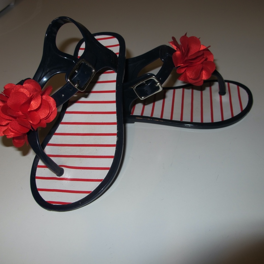 Girls Stepping Stones Open Toe Sandal Shoes Size 8 GUC - Picture 2 of 4